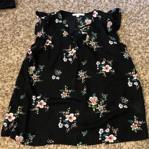 Black floral shirt!